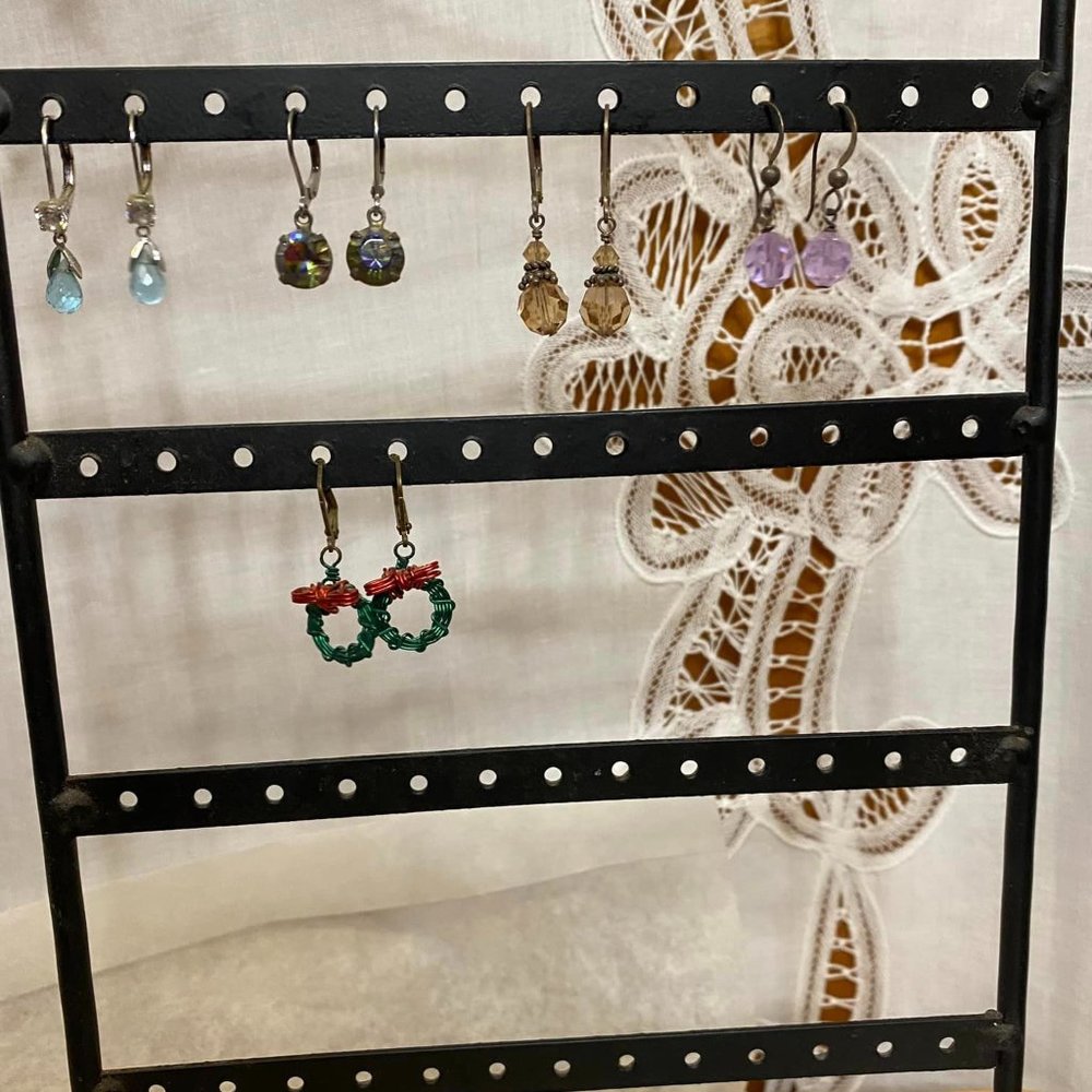 Set of 5 Pairs Pierced Earrings